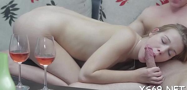  Legal age teenager art model in erotic scene
